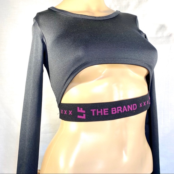 LF Tops - LF the Brand Black Spandex Underboob top